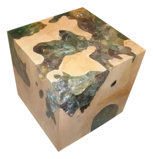 Andrianna Shamaris St. Barts Aqua Side Table