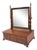 Early 20th Century Chippendale Walnut Shaving Mirror For Sale