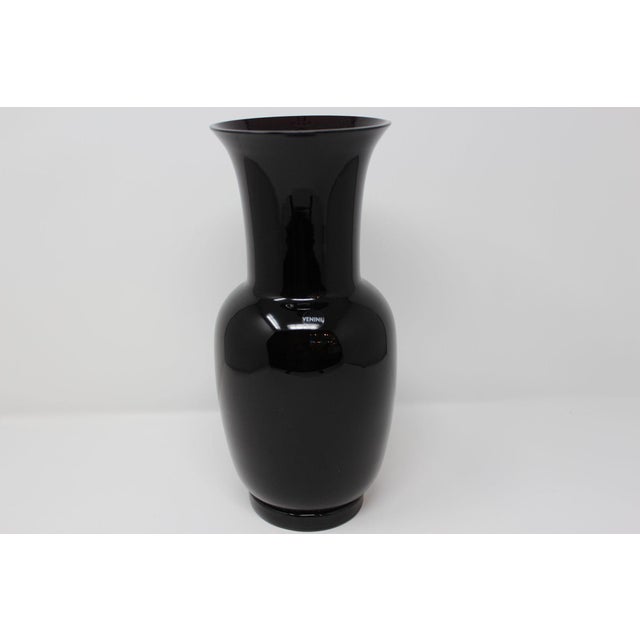 Black Opalino Vase by Venini of Murano For Sale In Naples, FL - Image 6 of 6
