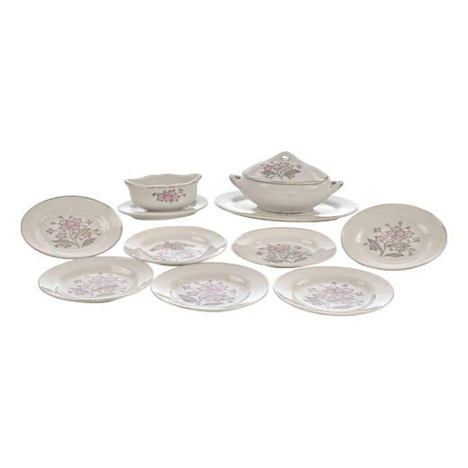 Porcelain Dishes and Tureens by Richard Ginori, 1940s, Set of 11 For Sale
