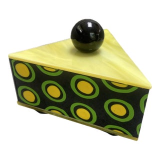 Art Glass Trinket Box For Sale