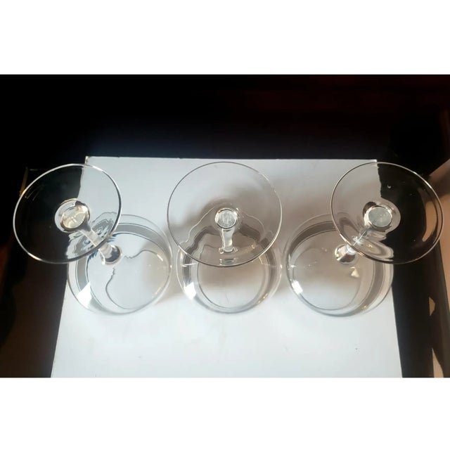 Mid Century Modern Dorothy Thorpe Style Wine Glass Barware - Set of 3 For Sale In Los Angeles - Image 6 of 6