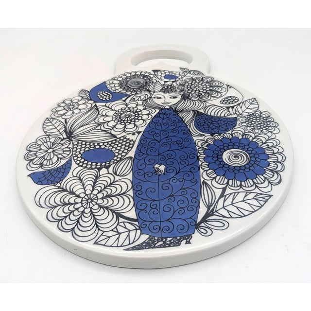 Arabia 1960s Arabia Finland "Pastoraali" Trivet Designed by Esteri Tomula For Sale - Image 4 of 11