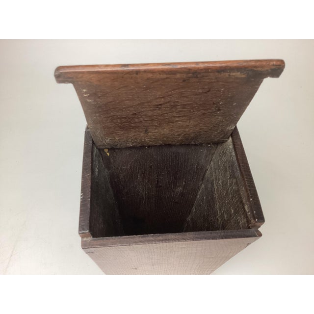 Antique English Oak Wall Candle Box For Sale In New York - Image 6 of 8