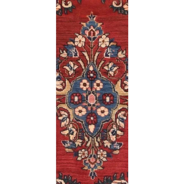 Semi-Antique Persian Sarouk Rug-2′2″ × 2′9″ For Sale - Image 4 of 5