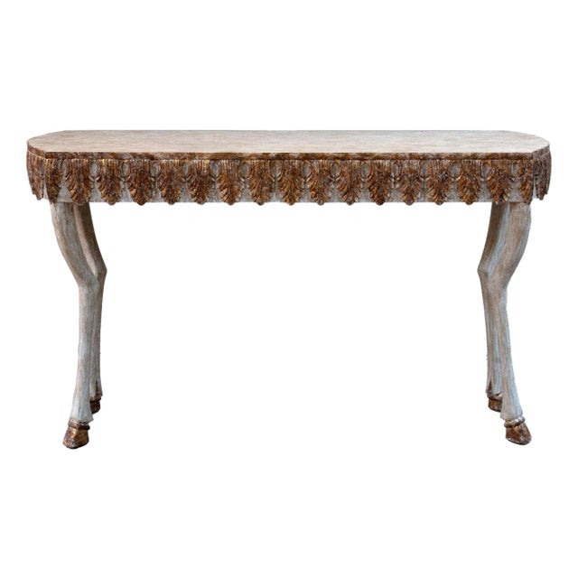 Golden Hoofs: "Hoofy" Console Table For Sale