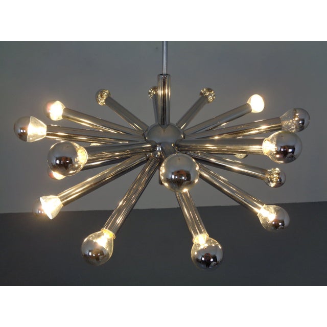 Silver Large Sputnik Pendant Light by Gaetano Sciolari for Sciolari, Italy, 1960s For Sale - Image 8 of 18