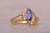 Gold The Timp: Tanzanite and Natural Diamond Ring in Yellow Gold For Sale - Image 8 of 11