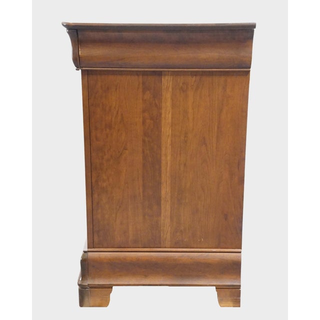 Durham Furniture Chambord Collection Solid Cherry Contemporary Traditional Style 69" Double Dresser For Sale - Image 10 of 13