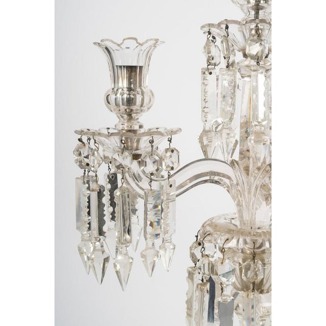 19th Century Napoleon III Cut Crystal Candelabras, 1800s, Set of 2 For Sale - Image 5 of 8
