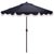 Torsa 9 Ft Crank Umbrella, Navy/Brown Pole For Sale - Image 9 of 9
