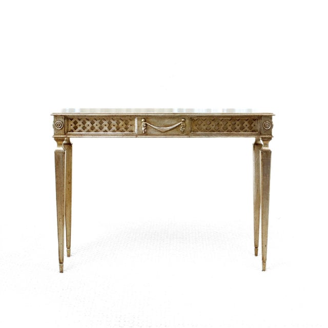 Wood Louis XVI Style Side Tables - "Ilene" - a Pair For Sale - Image 7 of 8
