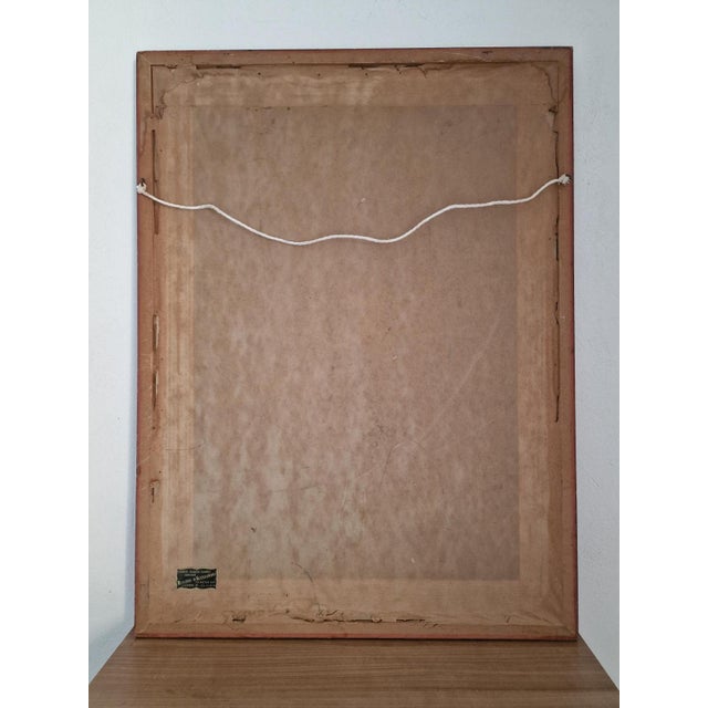 Targa, Vintage Horse Portrait, 1970s, Acrylic Painting For Sale - Image 6 of 7