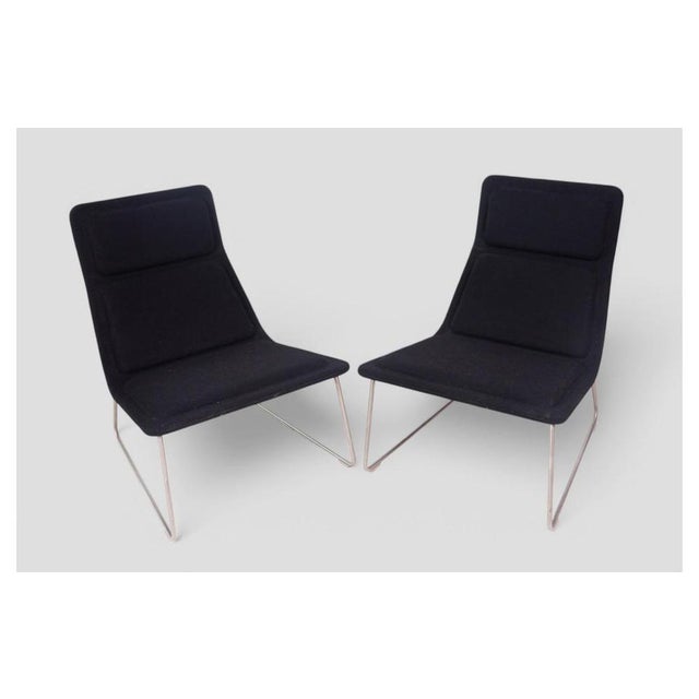 Contemporary Low Lounge Chairs by Jasper Morrison for Cappellini, Set of 2 For Sale - Image 3 of 9