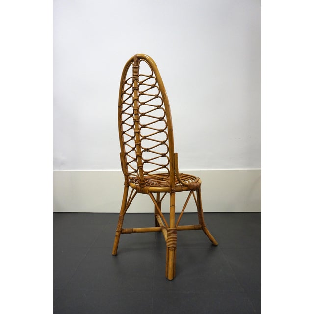 Mid-Century Modern Mid-Century Bamboo Chair, 1960s For Sale - Image 3 of 8