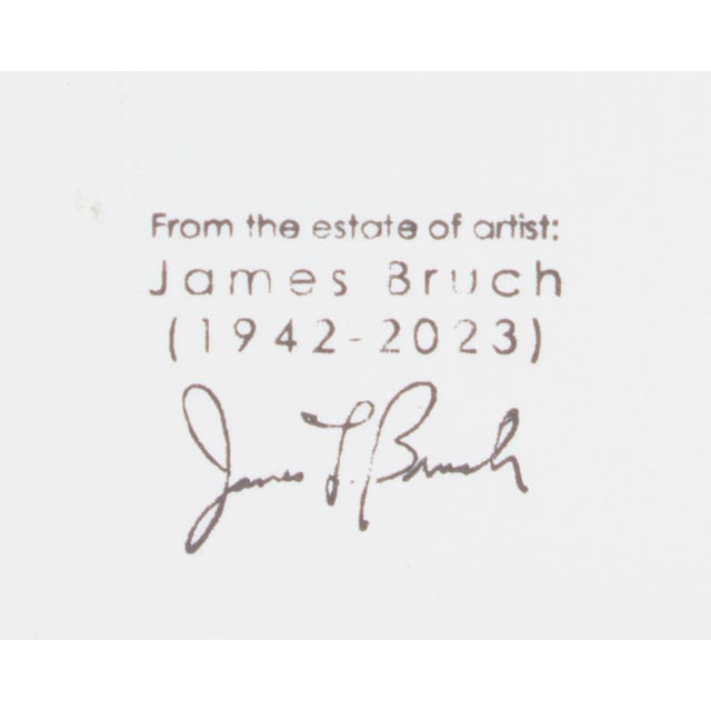 Paper Abstract Mixed Media Painting by James L. Bruch For Sale - Image 7 of 7