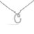 Embrace the elegance of personalization with this stunning 10K White gold pendant, delicately crafted into a flowing...