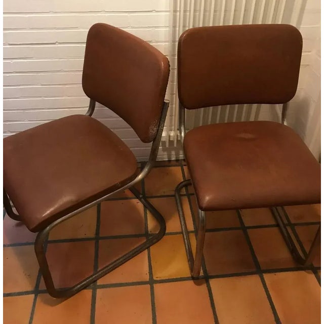 Set of Chairs Model B32 Simili from Thonet, 1950s For Sale - Image 3 of 10