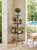 Vintage 3-Tier Dark Bronze Metal Plant Stand & Tiered Display Tower For Sale - Image 11 of 12