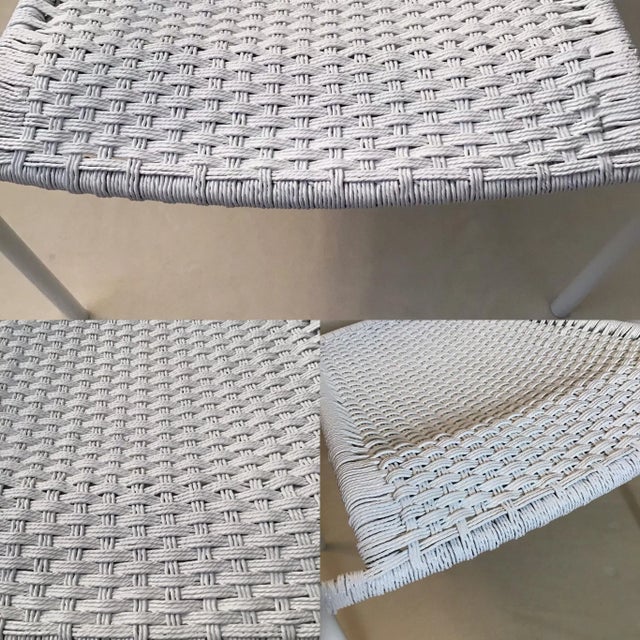 1970s Vintage Nautical Rope Easy Chair With Armrests For Sale - Image 10 of 13