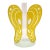 Vintage Modern Glass Butterfly Bud Vase For Sale