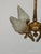 Brass Antique Darling 4 Arm 4 Light Glowing Ribbons and Bows Flame Torch Chandelier For Sale - Image 8 of 17