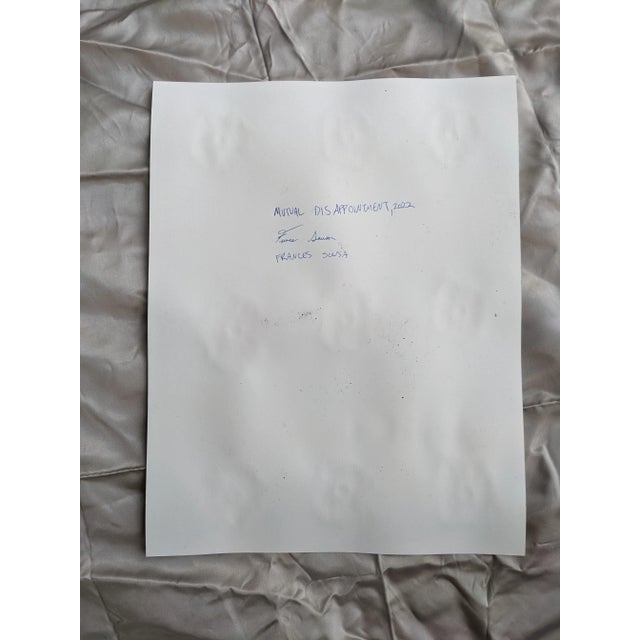 "Mutual Disappointment" Contemporary Abstract Mixed-Media Vintage Nude Postcard Collage For Sale - Image 9 of 9