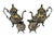 Mid 20th Century Birmingham Silver on Copper Coffee Tea Service With Sugar & Creamer - 4 Piece Set For Sale - Image 11 of 12