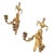 French Pair Antique Gilt Empire Wall Candle Sconces For Sale - Image 3 of 6