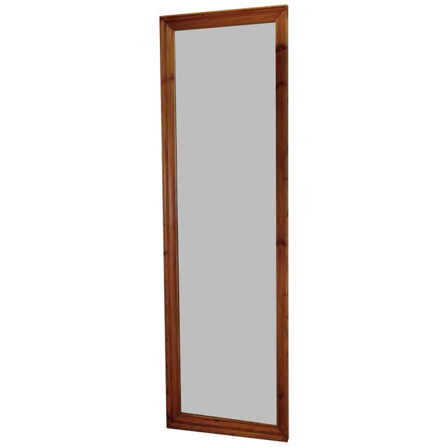 Full Length Pine Wall Mirror with a Moulded Pine Frame, 1960s For Sale