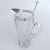 1940s Silver Plate and Crystal Barware Cocktail Martini Pitcher with Stirrer Spoon For Sale - Image 9 of 17