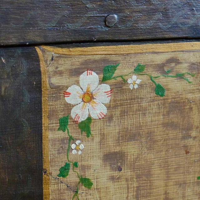 Late 19th Century Folk Art Chest in Iron, 1920s For Sale - Image 10 of 11