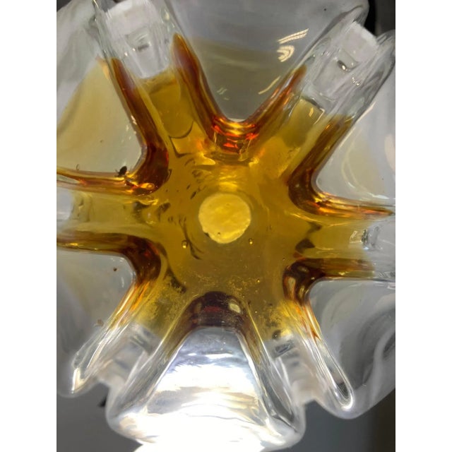 Vintage Murano Glass Ceiling Lamp from Mazzega For Sale - Image 6 of 7