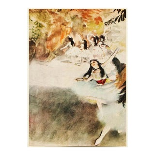 1950s After Edgar Degas "On the Stage", First Edition Full-Color Vintage Print For Sale