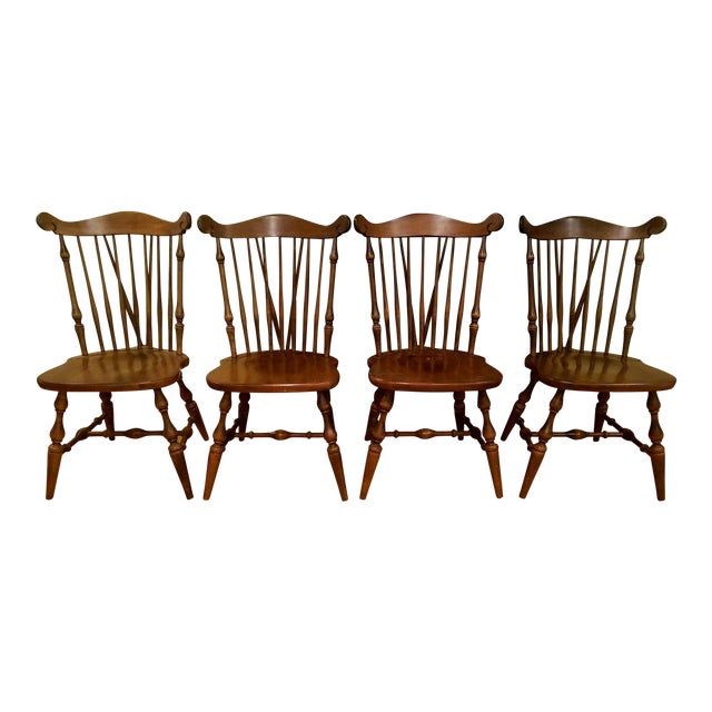 Temple Stuart Maple Dining Chairs Set Of 4 Chairish