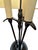 Farmhouse Late 20th Century Three-Light Wrought Iron Bronze Candlestick Table Lamp For Sale - Image 3 of 7