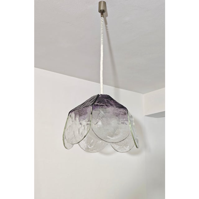 Murano Glass Pendant Lamp by AV Mazzega, 1970s For Sale - Image 15 of 15
