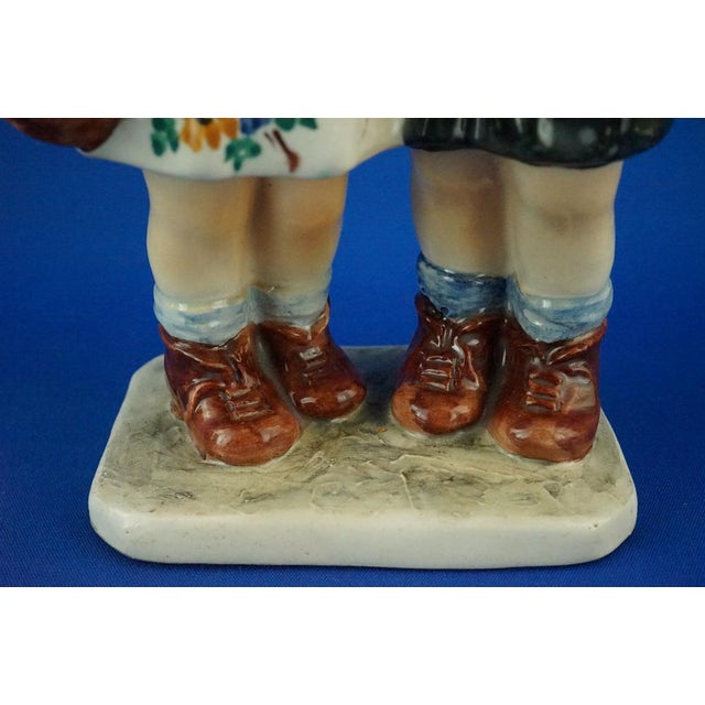 Ceramic Sculpture of a Couple of Children by Teodoro Sebelin, Nove Bassano, Italy, 1930s For Sale - Image 16 of 18