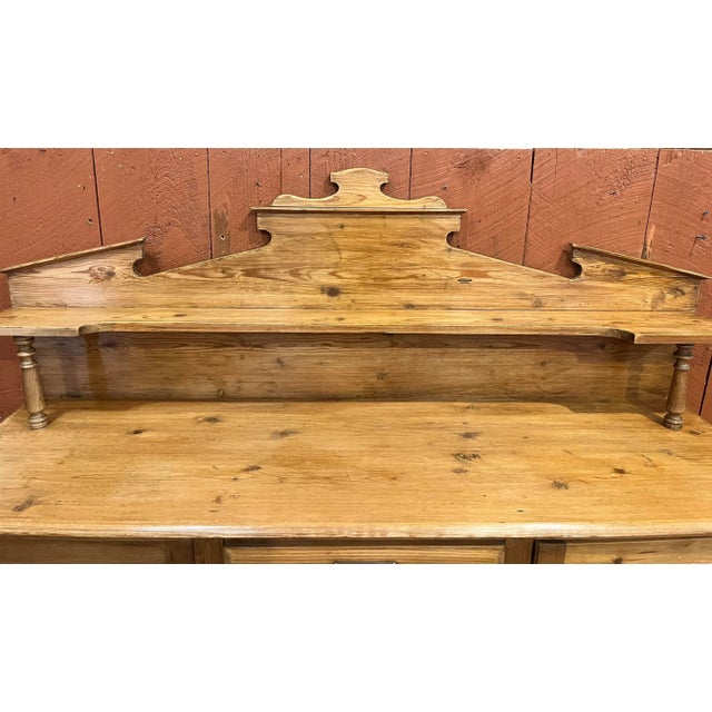English 1900s Antique Country Pine Server For Sale - Image 3 of 12