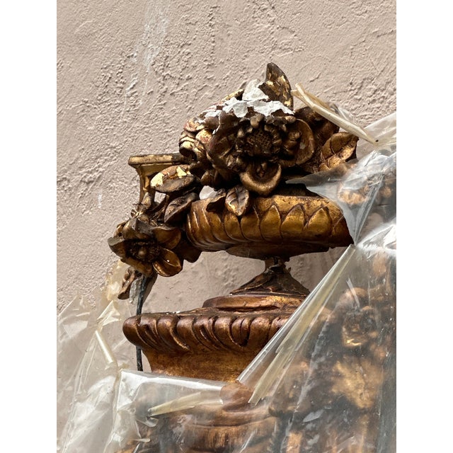 Early 19th Century Monumental 19th-Century Italian Rococo/Neoclassical Revival Overmantel Mirror For Sale - Image 5 of 6