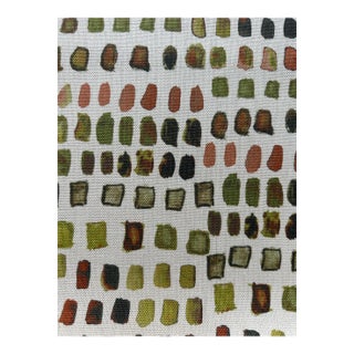 Filippo Uecher Benedetto Linen Fabric 2 1/2 Yards Green For Sale