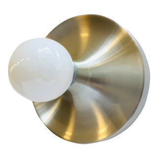 Round Aluminum Wall Lamp from Honsel, 1970s For Sale