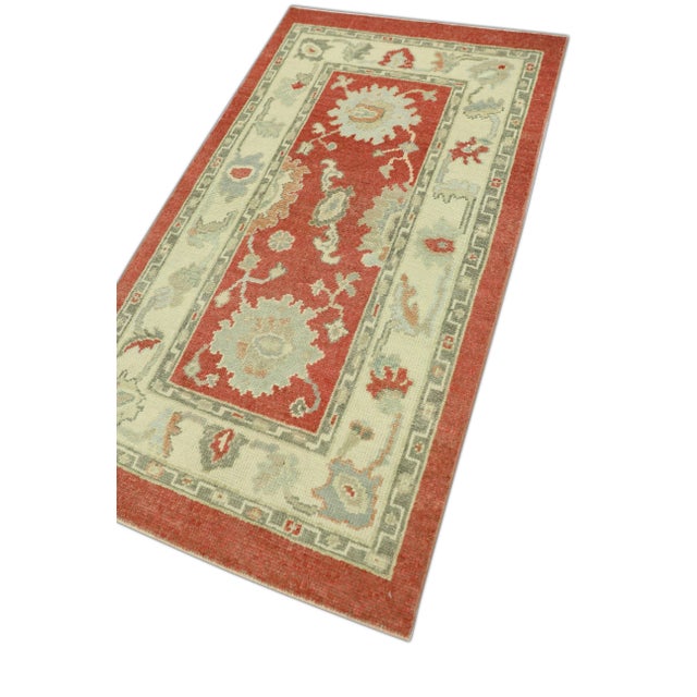 Early 21st Century Modern Turkish Oushak Rug 2'10" x 5' For Sale - Image 5 of 6