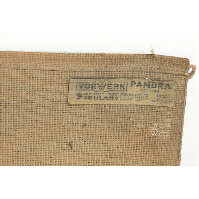 Textile German Wool Pandra Rug from Vorwerk, 1960s For Sale - Image 7 of 8