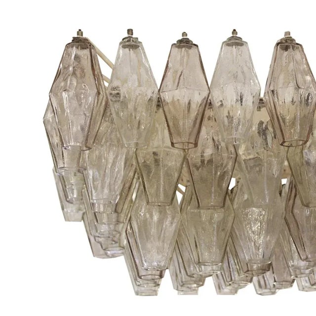 Poliedri Ceiling Lamp by Carlo Scarpa for Venini, Italy, 1950s For Sale - Image 6 of 10