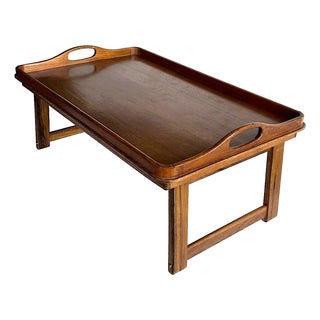 1970s Teak Wood Folding Bed Tray/Lap Desk For Sale