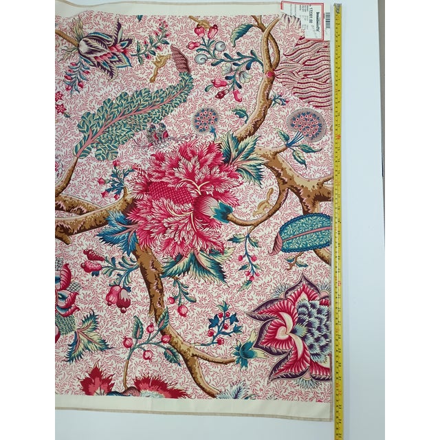 Textile Braquenie Pierre Frey "Le Grand Corail" Fabric Piece 34" X 54" For Sale - Image 7 of 12