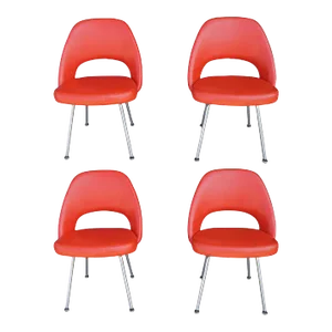 Eero Saarinen for Knoll 72u Chair; Set of Four