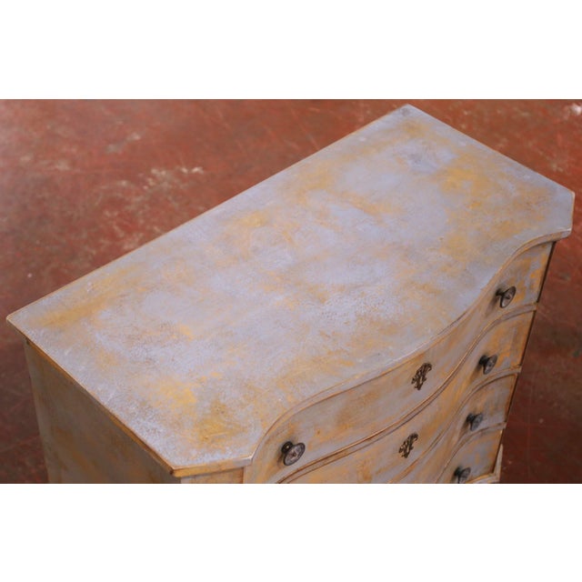 Pair of Late 20th Century French Louis Philippe Style Painted Commodes Chests For Sale - Image 4 of 11