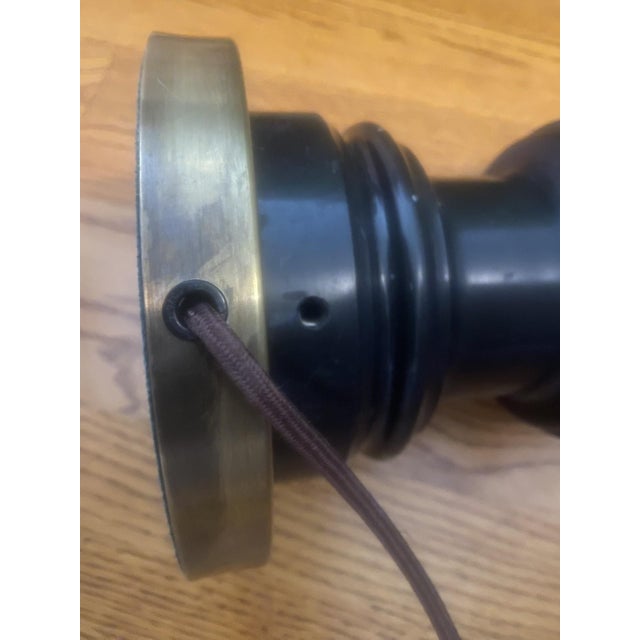 Brass Mid 20th Century La Maison Charles Brass Horse Head Table Lamp- France For Sale - Image 8 of 10